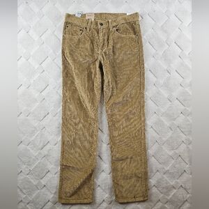 Levi’s Corduroy Straight Leg Pants Mens 30x30 Original Style Tan